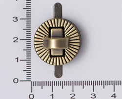 Замок вертушка на винтах Солнышко Антик