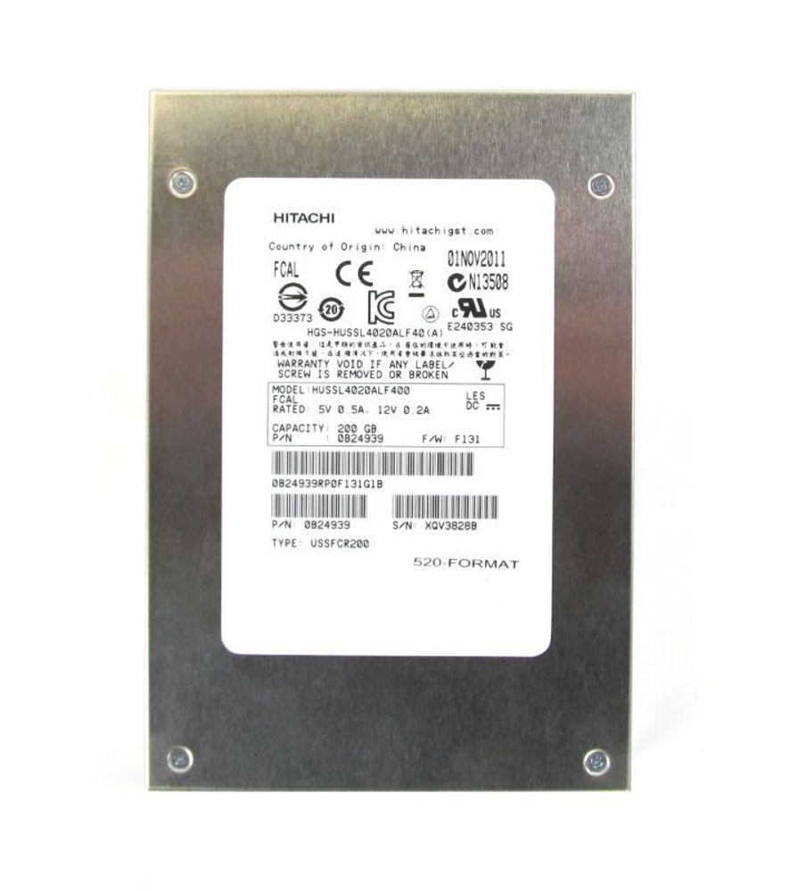 Жесткий диск HP SSD 3Par HITACHI 200GB SSD400S SLC 3.5&quot; 657906-001