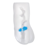 Прозрачный реалистичный мастурбатор 14,5см ToyFa Juicy Pussy Hot Crystal 894003