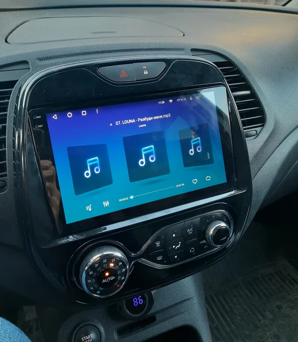 Магнитола для Renault Kaptur 2016+ - Parafar PF158U2K на Android 13, QLED+2K, ТОП процессор, 8Гб+128Гб, CarPlay, 4G SIM-слот