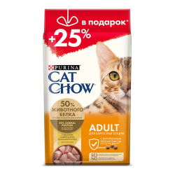 CAT CHOW 1,5кг + 500г. корм для взрослых кошек с курицей  ПРОМО