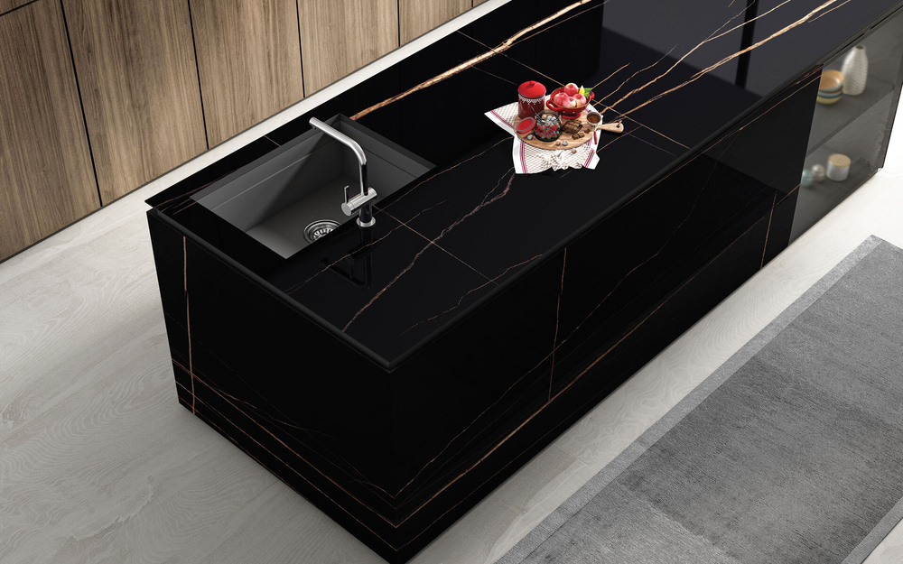 Staro Slab Sahara Black Polished 80x240