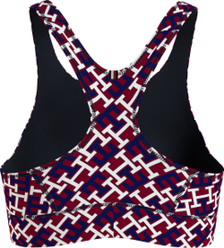 Теннисный бюстгальтер Tommy Hilfiger Mid Intensity AOP Racer Bra - Multikolor