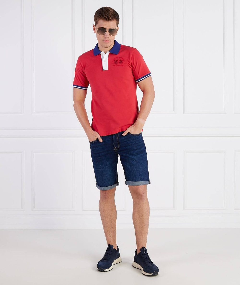 Поло La Martina - красный(VMP005 PK001)