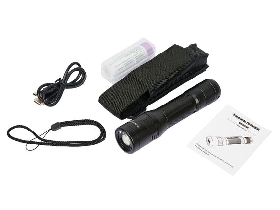 Фонарь подствольный Ручной фонарь Skywoods WILD 2500 люмен, USB-Type C, холодный свет, IP67