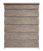 Рулонная штора - День-Ночь - Ткань: "Канзас" - цвет: светло-ореховый