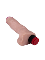 LOVETOY Neoskin 27,2 см – реалистичный вибратор с мошонкой и мультискоростной вибрацией, телесный, диаметр 5,2 см, рабочая длина 19 см