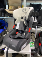 Детское автомоб. кресло "КОСМО" груп. 1-2-3(серо-бежевый), слон, шт, 9-36 кг.