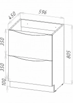 Тумба с раковиной BelBagno MARINO PIA 60 белая глянцевая/черная раковина