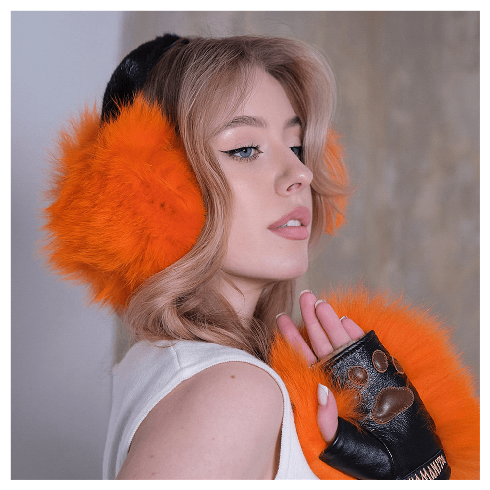 Наушники из меха песца «Полярная лиса»