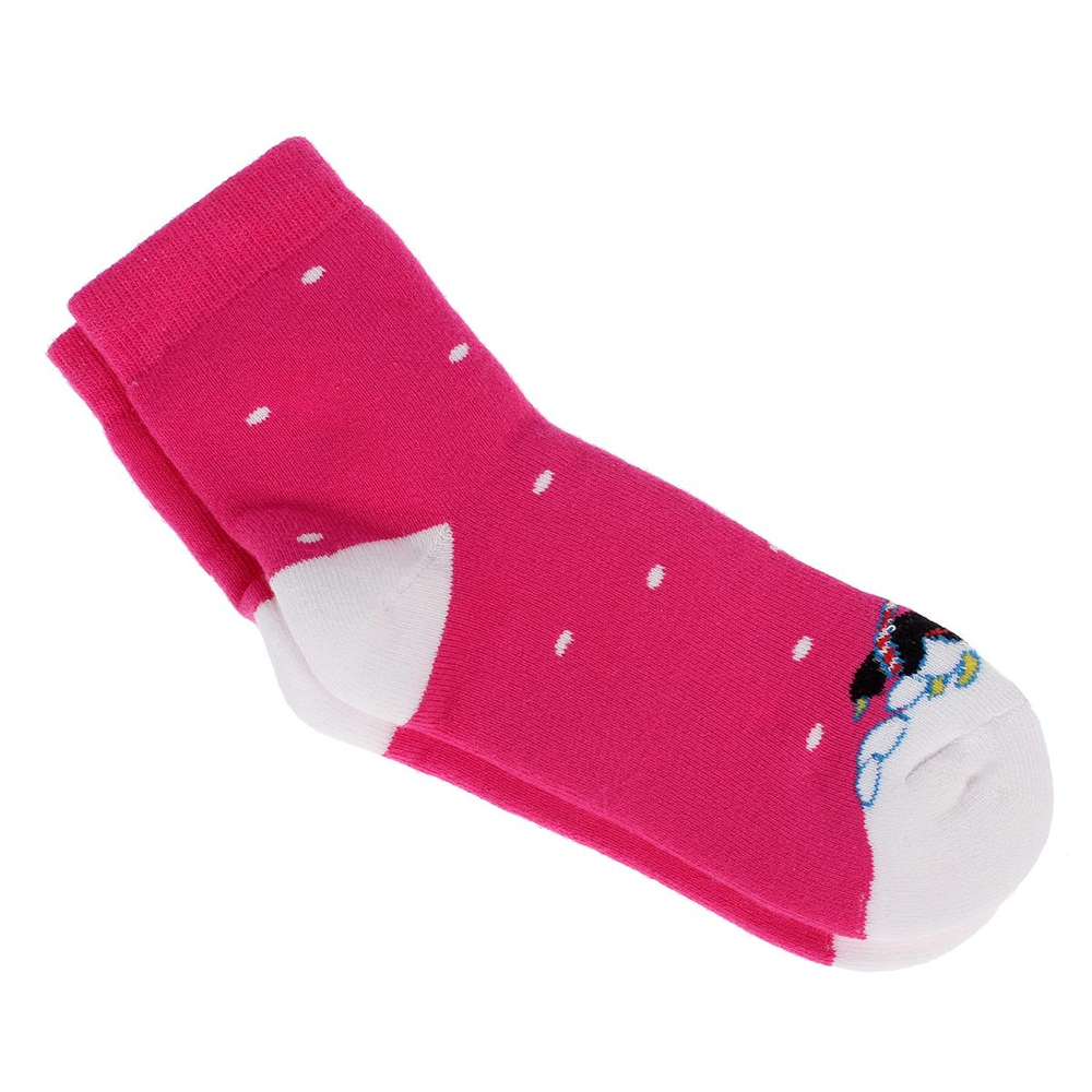 Носки для девочек С120 14р. фуксия, 1 шт.