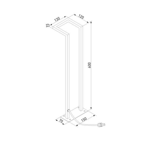 Уличный светодиодный светильник Elektrostandard 35180/S a067901