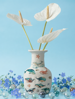 Трансфер переводной - декаль для свечей и гипса киты 004