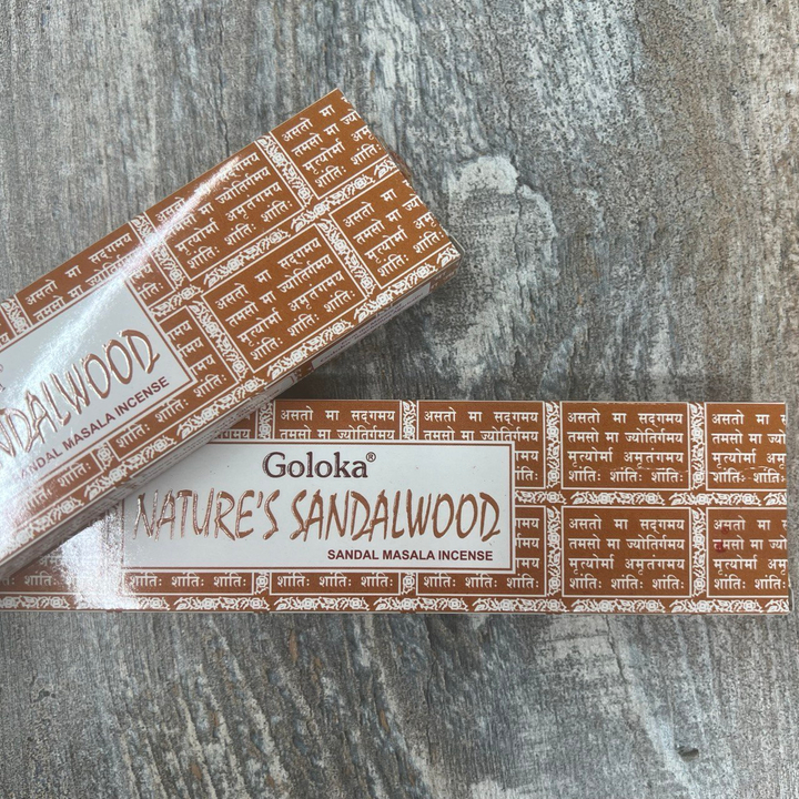 Goloka Nature's Sandalwood Благовоние-масала Сандаловое дерево 15 г