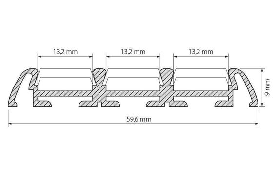 Профиль Arlight PHS-3X-2000 ANOD 013209