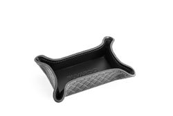 Набор канцелярский Тренд из черной кожи люкс с тиснением 12 предметов