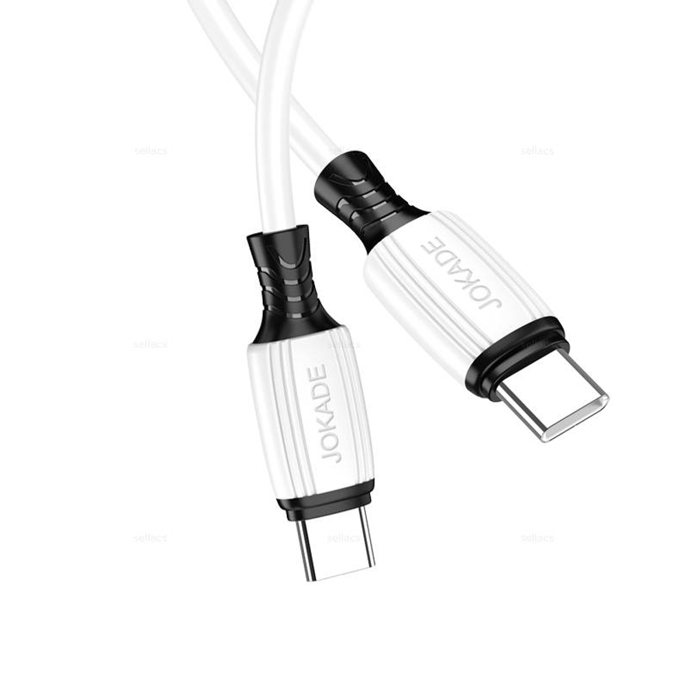 JOKADE JA055, кабель 100W для зарядки и передачи данных Type-C - Type-C, TPE 1м