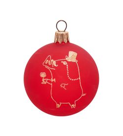 Элита НФШ-1352 Ел. украшение Шар «Свинка» 60 мм