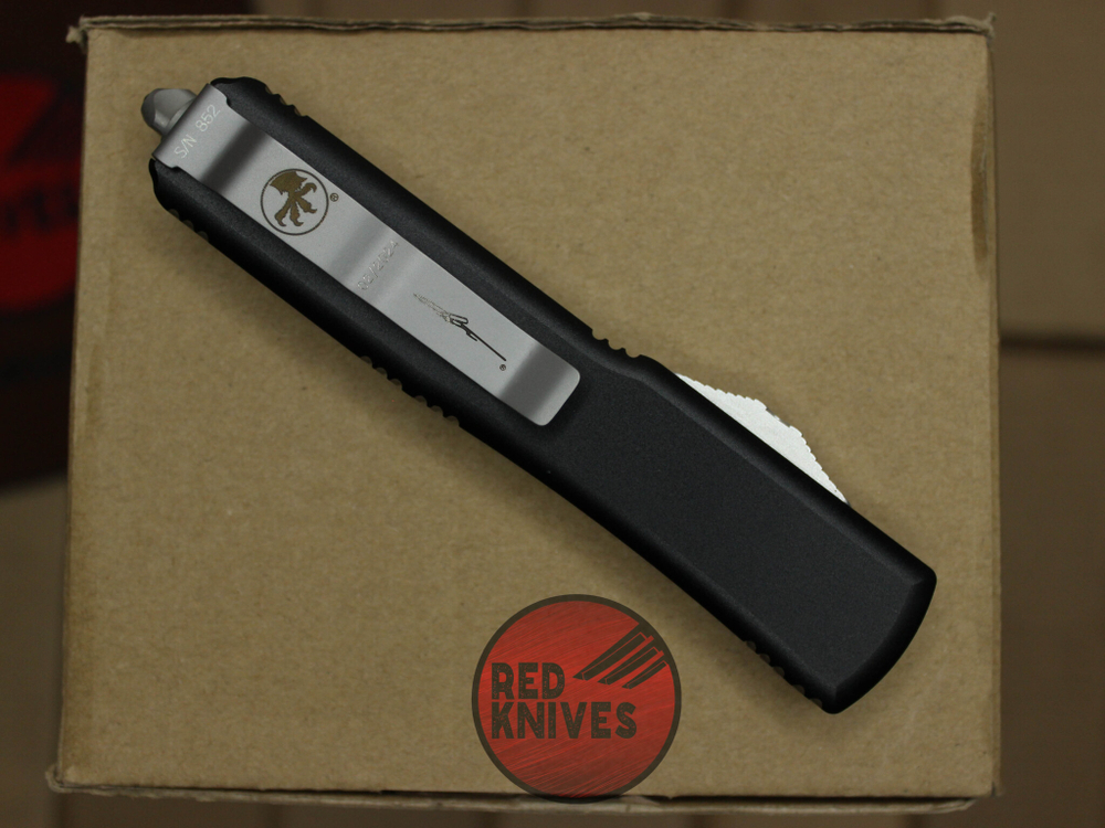 Нож Microtech Ultratech Tanto T/E A+++ - черная рукоять, клинок апокалиптик