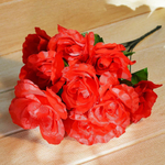 Цветы искусственные Роза букет 12шт 40см
