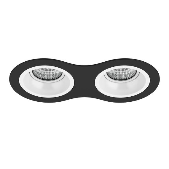 Комплект из светильников и рамки Lightstar Domino Round (214627+214606+214606) D6270606