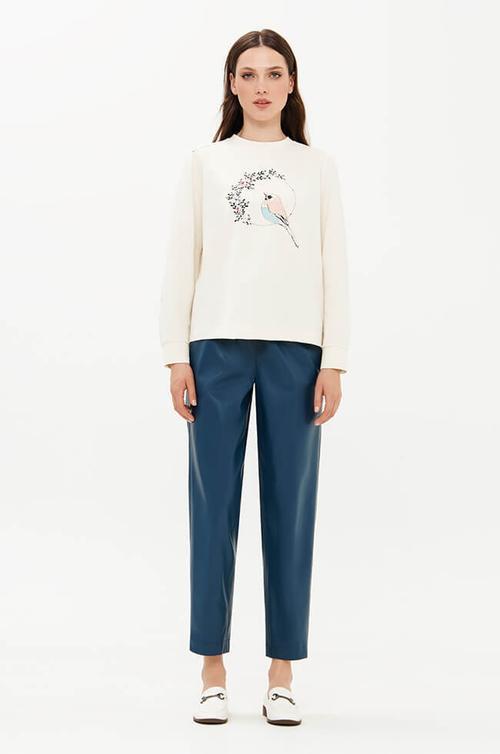 23430 Свитшот женский (молочный)