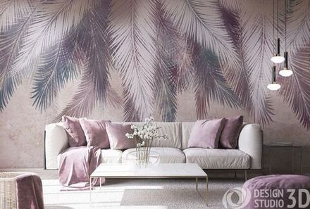 Шаль из ярких листьев 400x250 см