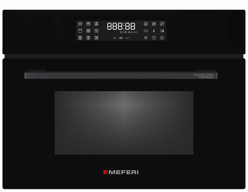 Электрический духовой шкаф Meferi MEO609BK MICROWAVE