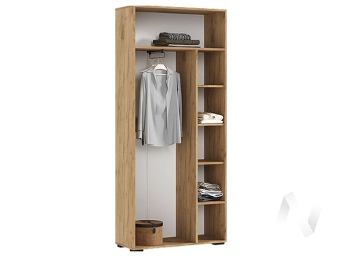 Шкаф 2-х ств. (800) МС Роджина (крафт/крафт; графит)