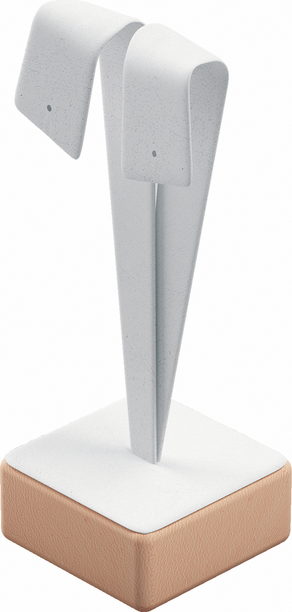 Подставка для серег/ушки/2 отверстия/накладка/квадратное основание/Н-120 мм.