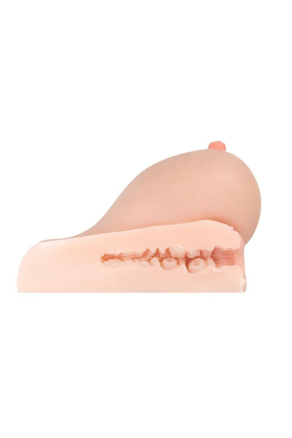 Мастурбатор Fleshy Teaser в виде груди с вагиной (Цвет: телесный)
