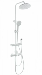 Душевая система с гигиеническим душем и термостатом WONZON & WOGHAND SOLID WW-C3011-A1-MW белый матовый