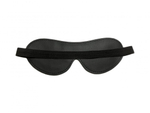 Черная лаковая маска на глаза из эко-кожи (Цвет: черный)