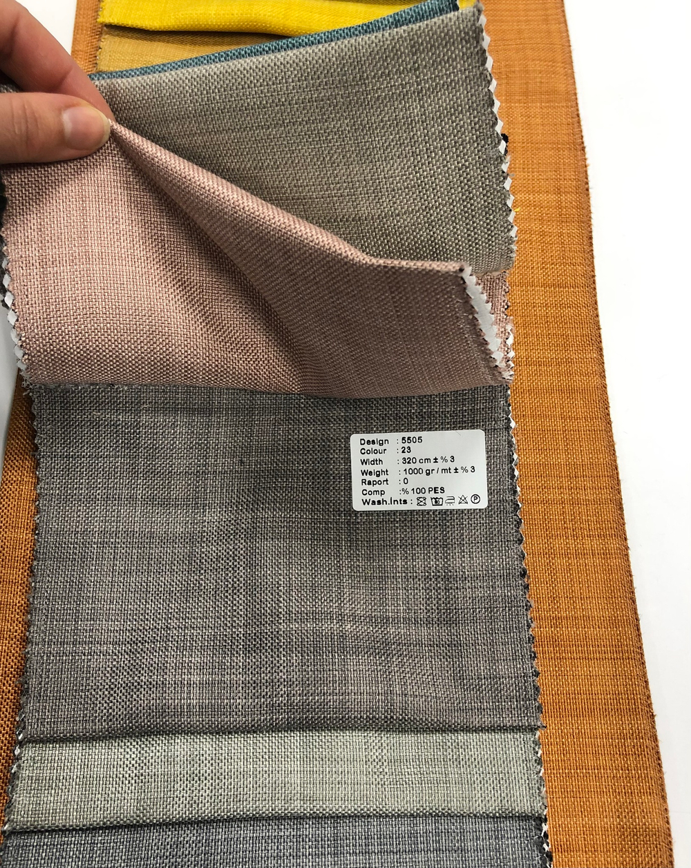 Портьерная ткань dimout фактурный Megara арт. 5505 (высота 320 см, Турция)