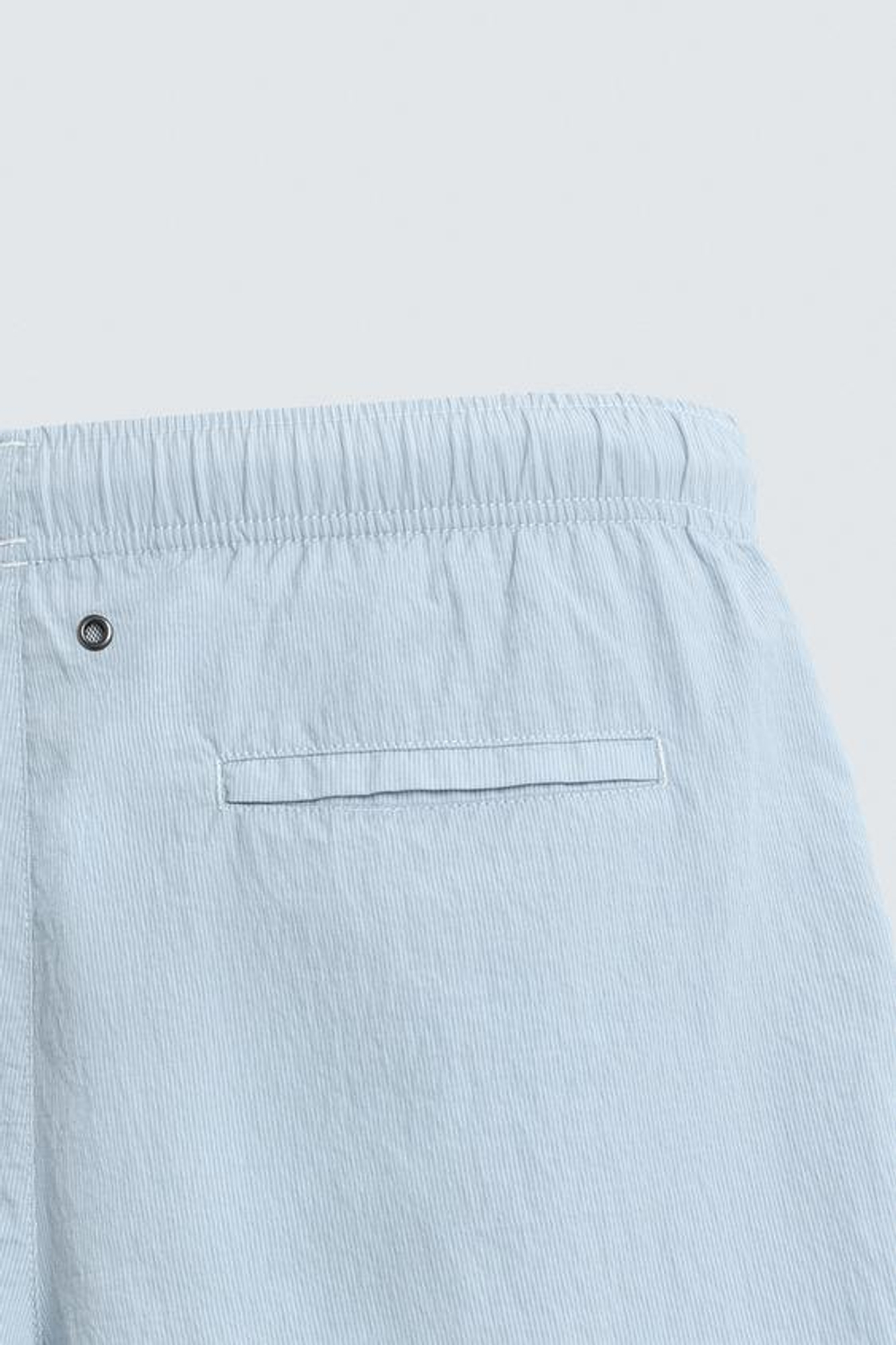 ZARA ПЛАВКИ ИЗ ЖАТОЙ ТКАНИ В МЕЛКУЮ ПОЛОСКУ, НЕБЕСНО-ГОЛУБОЙ