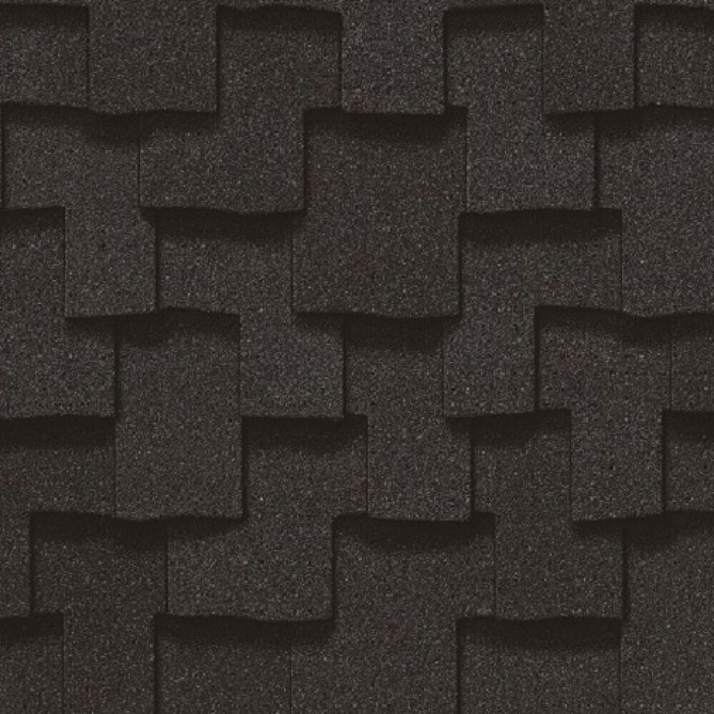 Черепица гибкая CertainTeed Presidential Shake Charcoal Black