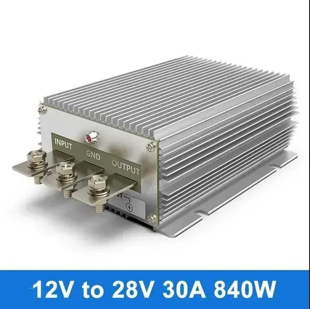 Преобразователь напряжения 12V на 28V 30A