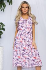 Платье Весенний луг (сиреневый мультиколор) П13216-3М LT Collection