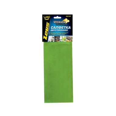 ZM107 Салфетка ДВУСТОРОННЯЯ  из микрофибры, 35х35 см.