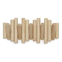 Вешалка настенная Picket, 5 крючков, натуральное дерево