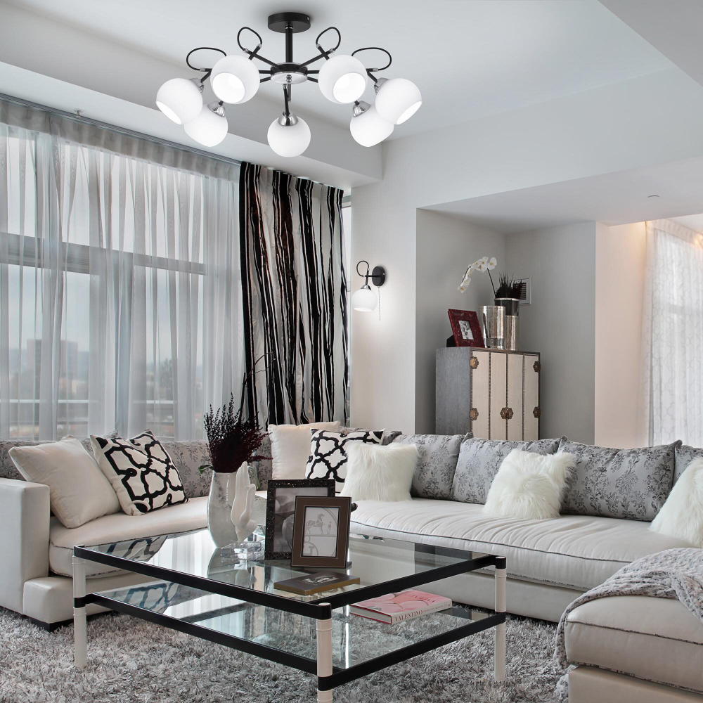 Citilux Стивен CL141271 Люстра потолочная Чёрная