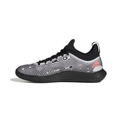 Мужские кроссовки теннисные Adidas Defiant Generation M - cloud white/acid red/silver metallic