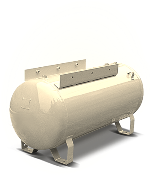 Оцинкованный горизонтальный ресивер dnt рг 100 16 бар