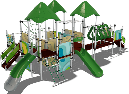 Детский городок Гавайи (паттерн Papercut)