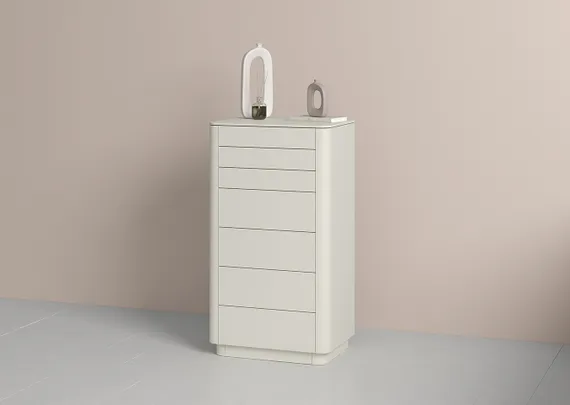 Комод Tammi высокии? 7 ящиков (молочный)