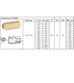 Удлинитель  ЛАТУНЬ  1" х 10мм   ViEiR   (250/10шт)
