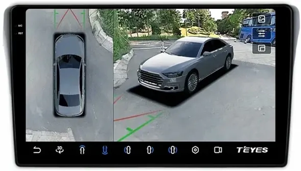 Магнитола для Subaru Levorg 1 VM 2014-2017 (вместо 2din, рамка-накладка) - Teyes CC3-2K-360 на Android 10, 2K QLED, 6Гб+128Гб, CarPlay, 4G SIM-слот, 4 камеры в комплекте