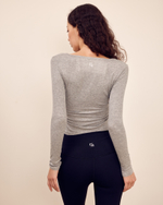 Лонгслив Fay Longsleeve Crop-top in Light Hemp Grey