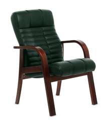 Кресло для посетителей Atlant D зелёная кожа