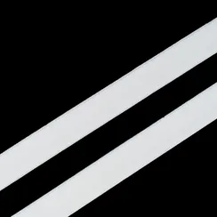 Резинка широкая, белая приглушенная тонкая 20 мм, Германия